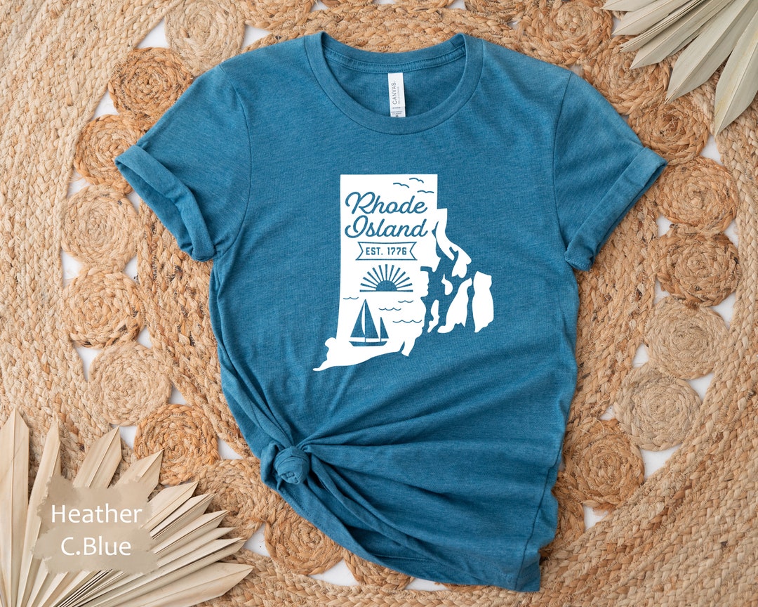 Rhode Island State Shirts Rhode Island State Map Shirt Rhode Etsy