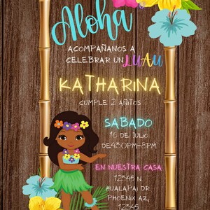 Custom Birthday invitations. English and Spanish avaliable