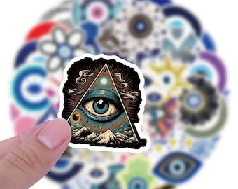 Cartoon Evil Eye Stickers for Water Bottles Laptop Planner 10/20/30 PCS