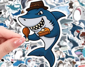 Pegatinas de tiburones de Seaworld para portátiles, agendas, cuadernos y libretas (10/20/30 unidades)