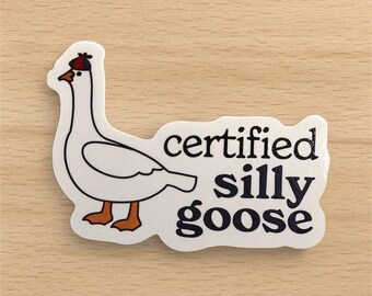 Pegatinas de Silly Goose para portátil, botella de agua, tableta, agenda, diario, cuaderno (10/20/30 unidades)