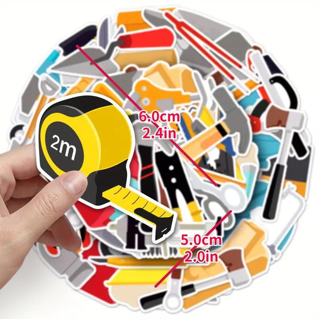 Tools Stickers - Cartoon Laptop Stickers, Waterproof Vinyl 10/20/30 PCS ...