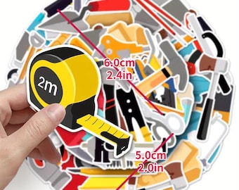 Tools Stickers - Cartoon Laptop Stickers, Waterproof Vinyl 10/20/30 PCS
