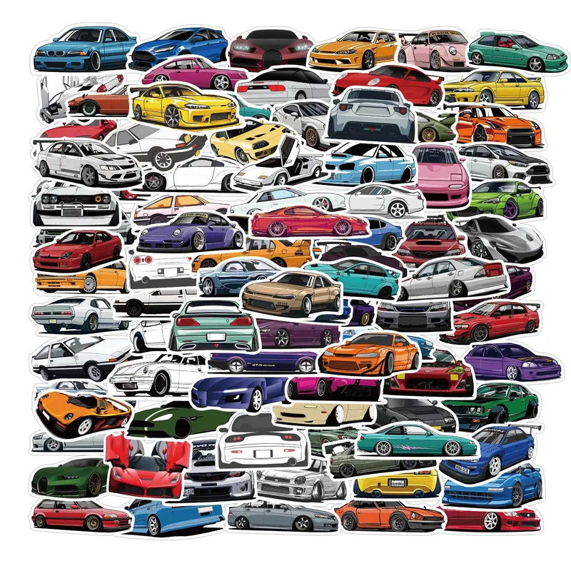 Modified Car Stickers, Waterproof Vinyl Decals for Laptop, Planner 10 ...