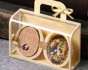 Gold Mining Tour Seed World Miniature Scenes from Walnut Shells ~ Ship Fast