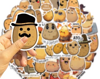 Potato Vegetable Funny Cartoon Sticker for Water Bottles Laptop Planner 10/20/30 PCS