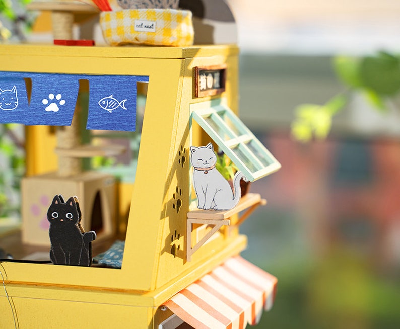 Rolife Cat House DIY Miniature House Kit Etsy