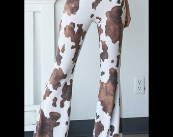Womens cute cowprint stylish pants