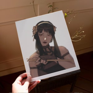 Yor Forger Thorn Princess 8x10 Art Print Spy x Family Anime Art Assassin Wall Decor Illustration Anime