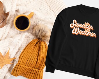 Sweater Weather Coquette | Fall Sweatshirt PNG coquette fall png sweater weather cute fall colors fall sweater design cute
