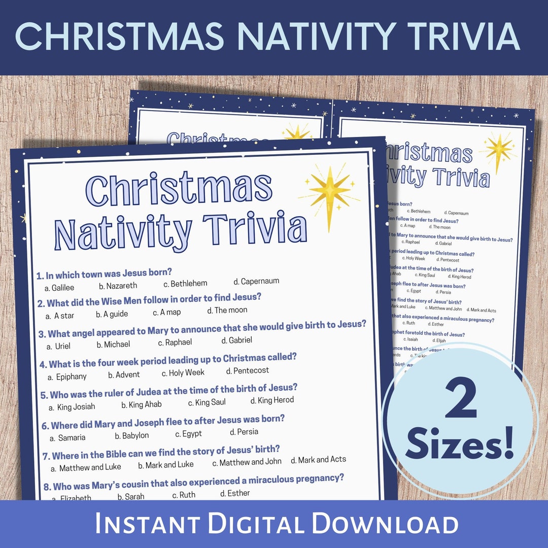 Christmas Trivia, Christian Christmas Trivia, Christmas Bible Trivia