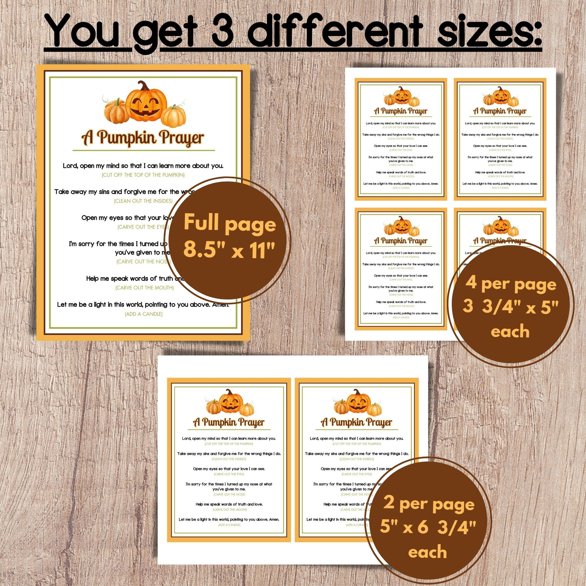 Pumpkin Prayer, Halloween Tracts, Religious Halloween, Pumpkin ...