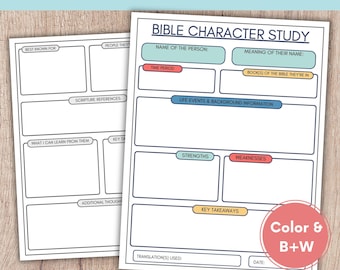 Bible Character Study Template, Character Bible Study, Bible Character Mapping, Bible Study Method, Bible Mapping, Bible Study Tools