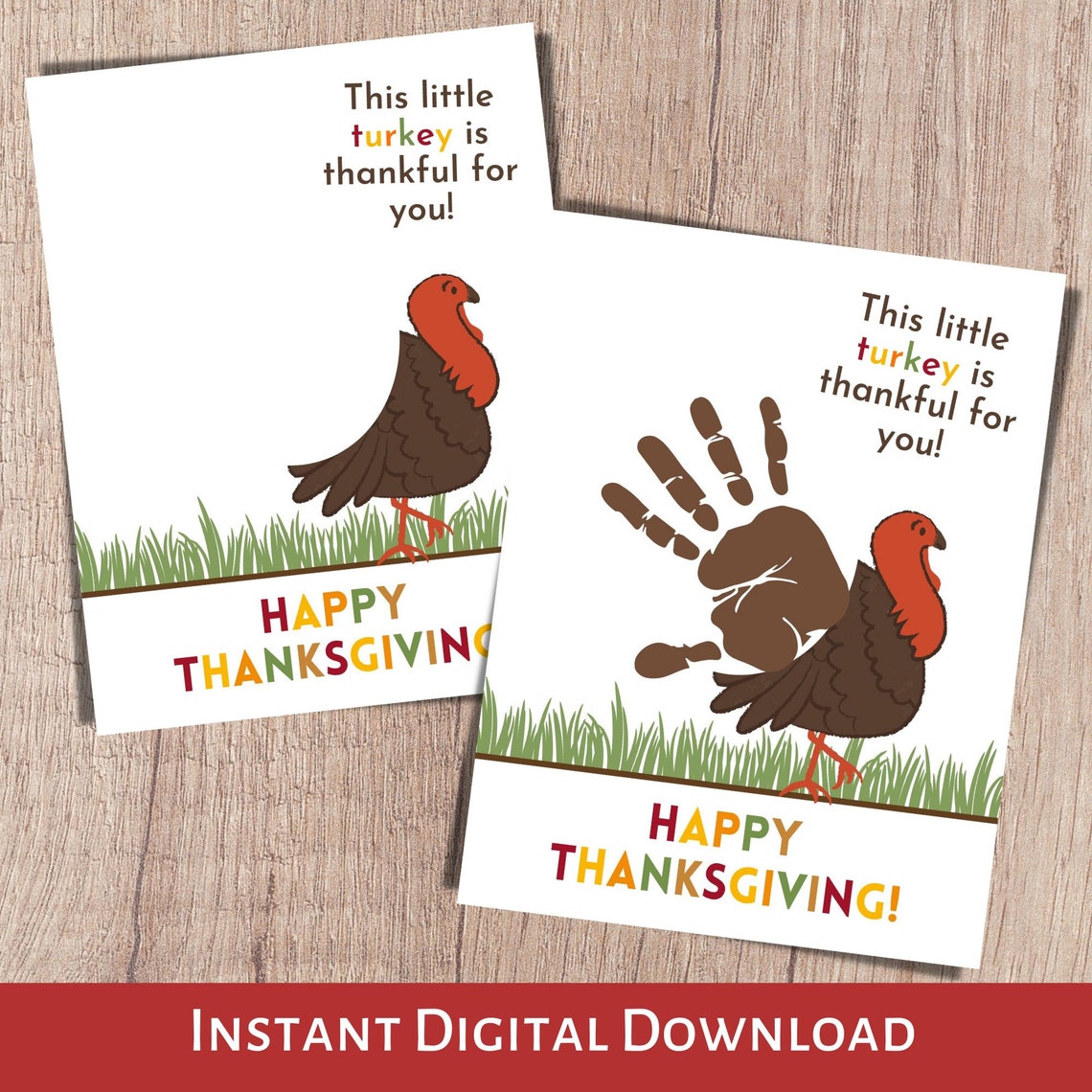 Handprint Art Kids Handprint Craft Keepsake Gift Fall Hand - Etsy