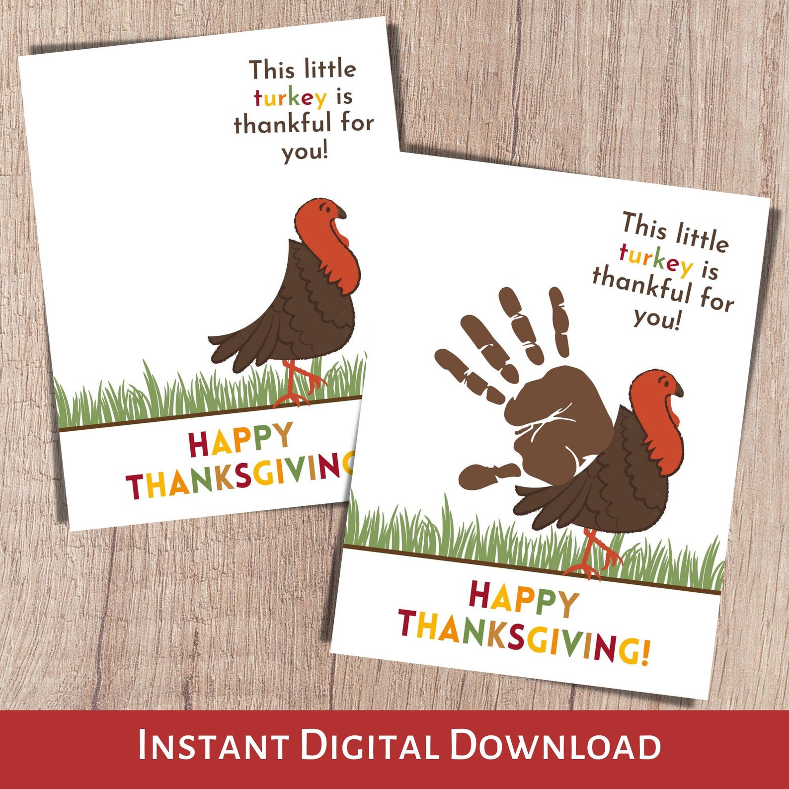 Handprint Art Kids Handprint Craft Keepsake Gift Fall Hand - Etsy