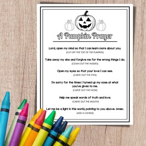 Pumpkin Prayer, Halloween Tracts, Religious Halloween, Pumpkin ...
