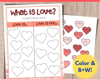 Bible Valentine Games, Love Is Craft, 1 Corinthians 13, Sunday School Lesson, Kids Bible Lesson, Love Bible Verse Printable, What is Love