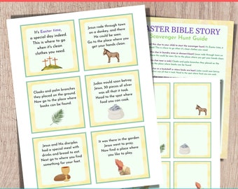 Easter Scavenger Hunt, Easter Bible Game, Printable Easter Game, Religious Easter Game, Indoor Scavenger Hunt, Treasure Hunt For Kids