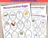 Resurrection Eggs, Easter Bible Games, Resurrection Eggs Printable, Easter Printable Game For Kids, Easter Advent, Religious Easter Activity