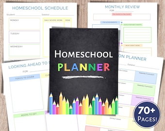 Planificador de educación en el hogar, Planificador de educación en el hogar imprimible, Planificador académico, Planificador de educación en el hogar sin fecha, Planificador de maestros, Carpeta de educación en el hogar