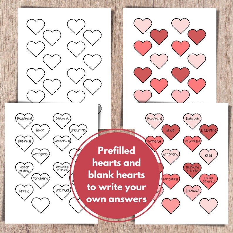 Bible Valentine Games, Love is Craft, 1 Corinthians 13, Sunday School
