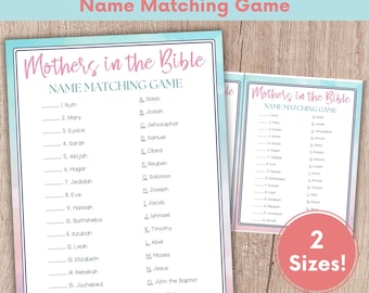 Bible Matching Games, Womens Ministry Games, Bible Trivia Game, Church Games, Bible Game, Sunday School Games, Mothers Day Game, Faith Games