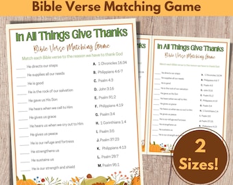 Thanksgiving Bible Games, Thanksgiving Trivia, Church Games, Fall Trivia Game, Bible Match Game, Bible Trivia, Thanksgiving Games, Harvest