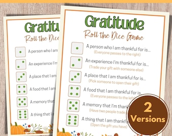 Thanksgiving Dankbarkeit Spiel, Dankbarkeit Würfelspiel, Thanksgiving Würfelspiel, Herbst druckbare Spiele, Dankbarkeit Kinderspiel, Dankbares Spiel