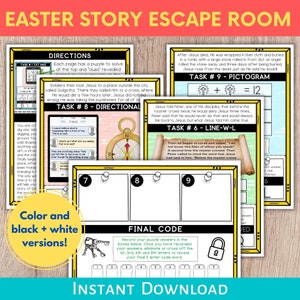 Oster-Story-Escape-Room, Oster-Aktivität, Oster-Fluchtraum, Karwoche für Kinder, Osterspiele für Kinder, Kinder-Ostern-Lektion