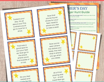 Fathers Day Scavenger Hunt, Fathers Day Games, Scavenger Hunt, Treasure Hunt Clues, Fathers Day Printable, Fathers Day Treasure Hunt