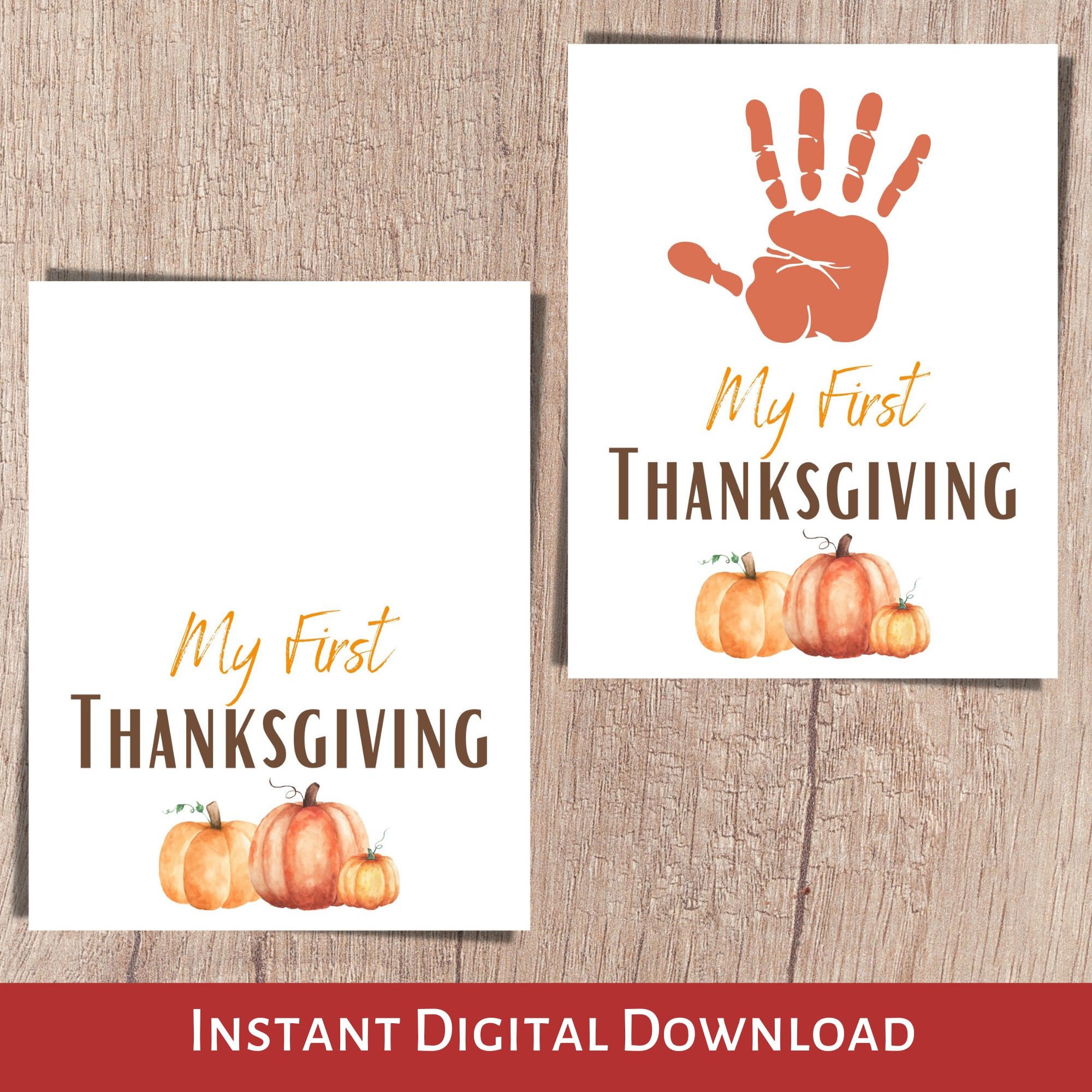 Handprint Art Kids Handprint Craft Keepsake Gift Fall Hand - Etsy