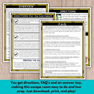 Printable Christian Easter story escape room as a Bible game for kids.