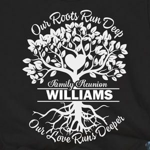 Personalized Family Reunion, Ready to Press Decal, Family Reunion Heat Transfer, Family Iron on