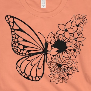 Butterfly Heat Transfer Decal, Butterfly Iron on Transfer, Ready to Press, Iron on Transfer