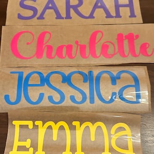 Name Iron on decal/ Nickname iron on decal/ Personalized Iron on Decal/ name decal/ Custom name decal
