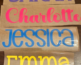 Name Iron on decal/ Nickname iron on decal/ Personalized Iron on Decal/ name decal/ Custom name decal
