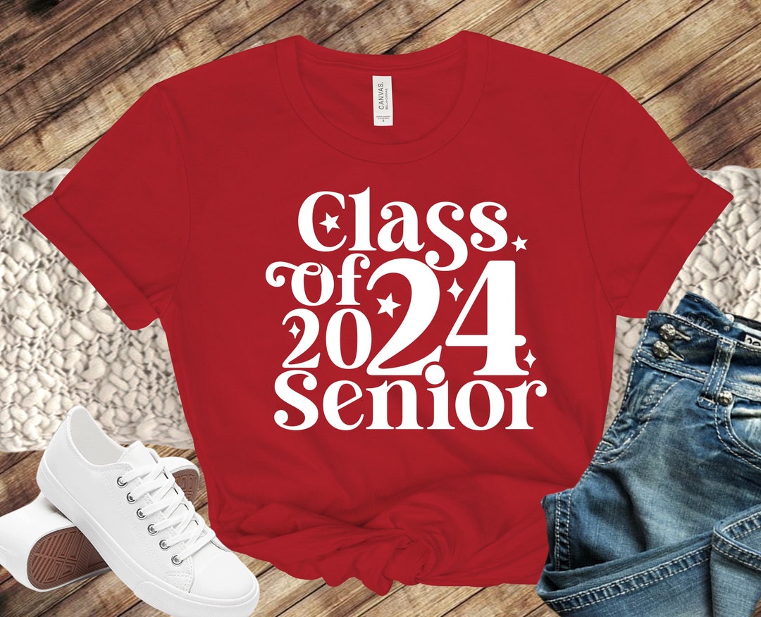 Senior 2024 Decals, Senior Class Iron On, Graduation Party Decals