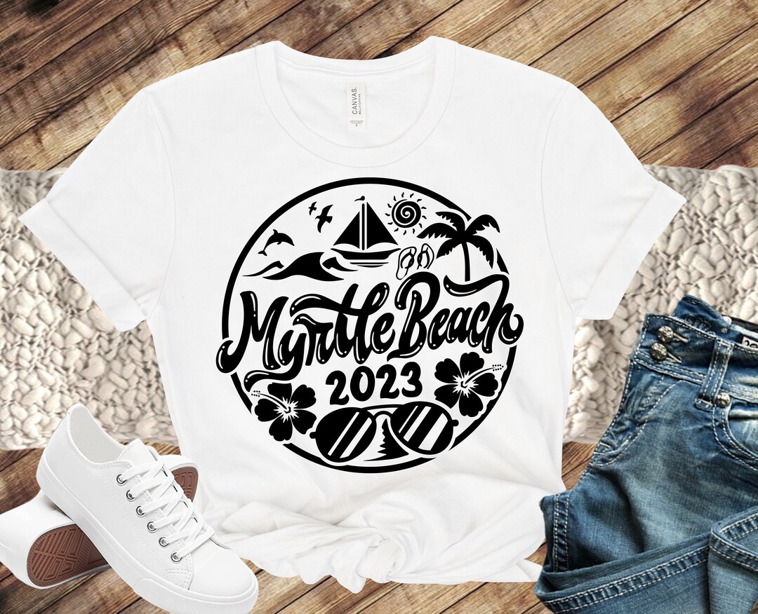 Myrtle Beach Vacation Decal Heat Transfer Vinyl Decal Myrtle Etsy