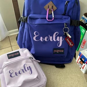 Personalized Name Iron On Decal | Custom Heat Transfer Vinyl for Shirts, Backpacks & Cheer Bows image 9