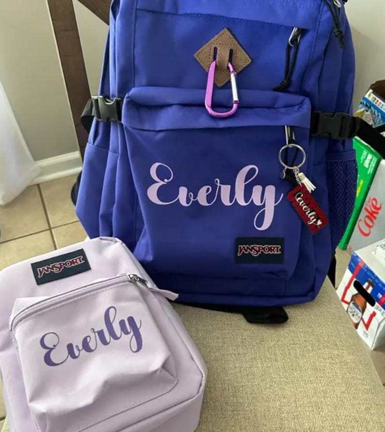 Personalized Name Iron On Decal | Custom Heat Transfer Vinyl for Shirts, Backpacks & Cheer Bows image 9