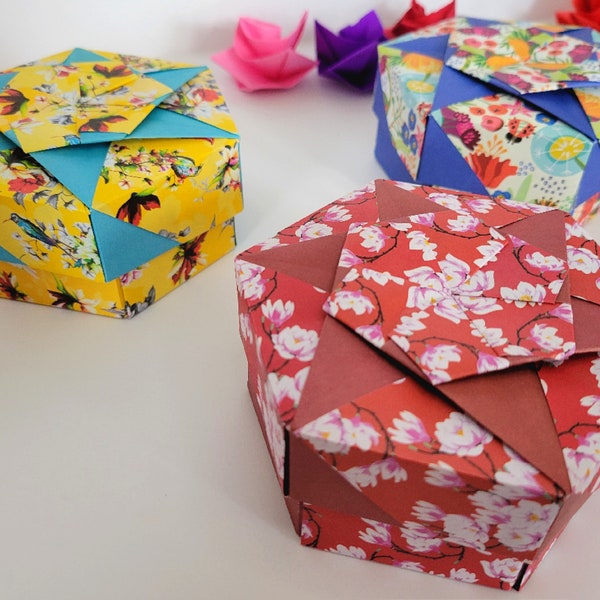 Floral Origami Gift Box