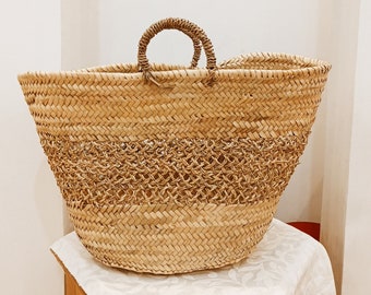 Bolso de mimbre hecho a mano de Marruecos - bolso tradicional ecológico
