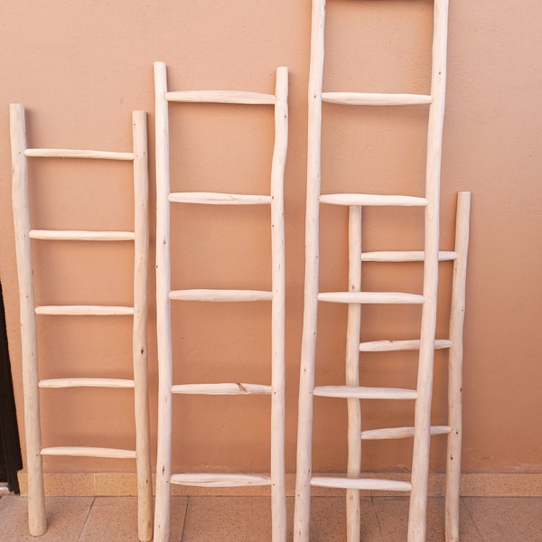 HANDGEMAAKTE HOUTEN deken LADDER