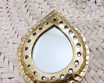 モロッコ真鍮ミラーセット：手作り壁装飾（3.6～5.5インチ） - Etsy 日本