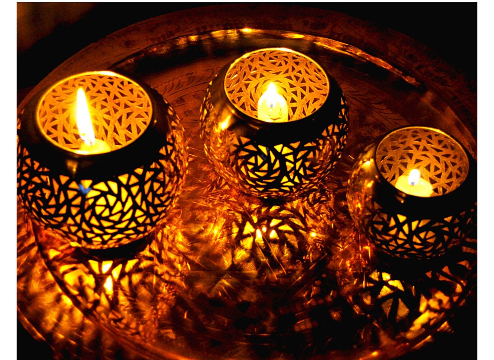 Moroccan Brass Candle Holder – Love After Love