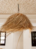 Handmade Palm Leaf Pendant Light - Moroccan Seagrass Lampshade
