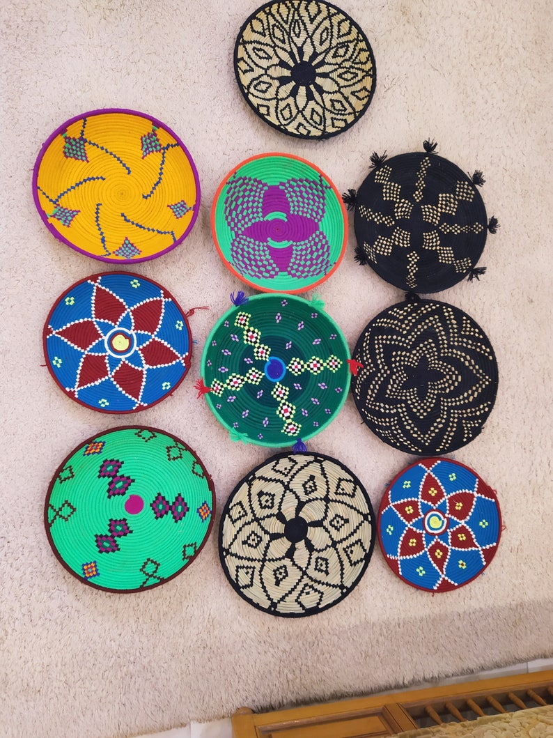 African Wall Baskets Decorative Wall Baskets Wall Hanging Etsy