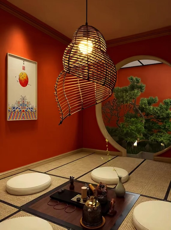 貝殻型 手作り竹製　ペンダントライト 貝殻型 手作り竹製 ペンダントライト 貝殻型 手作り竹製 ペンダントライト