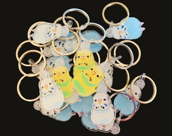 Budgie Keychains