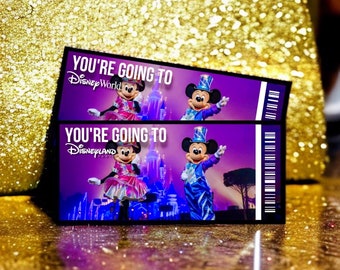 Disneyland surprise tickets customizable